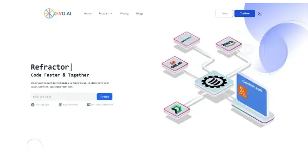 Screenshot of Zevo.ai